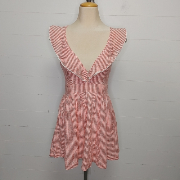 Free People Heartlines striped mini dress S - Picture 2 of 14